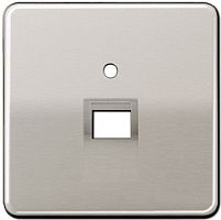 Лицевая панель Jung CD500 для 1-м. розетки RJ11/RJ45 платина картинка